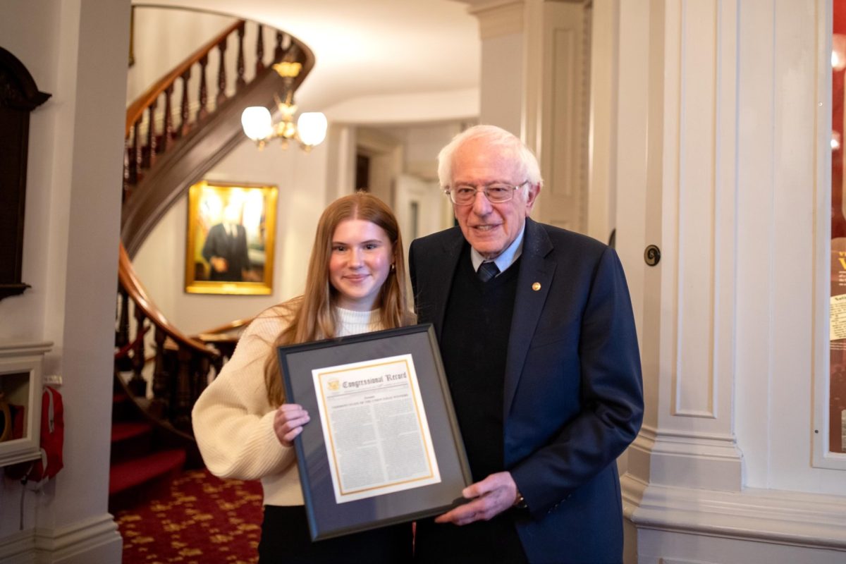 Frisbie Wins Bernie Sanders Annual State of the Union Essay Contest