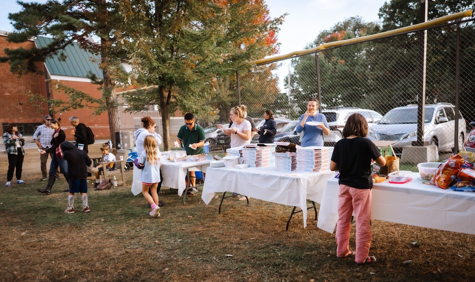 The Fleming PTO hosted Pizza On The Playground